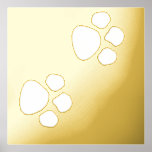 Impressions Dorure Empreintes de pattes Motif Chambre à coucher Décor<br><div class="desc">Conçu avec de mignons empreintes de pattes pour ceux qui aiment les animaux de compagnie!</div>
