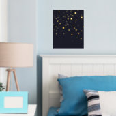 Impressions Dorure Étoiles en chute rêvée (In situ (chambre))