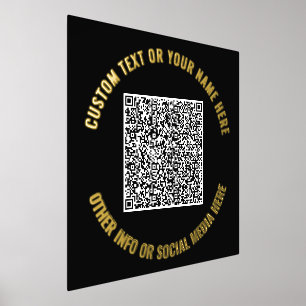 Impressions Dorure Exemple d'impression à l'huile de code QR - Texte 