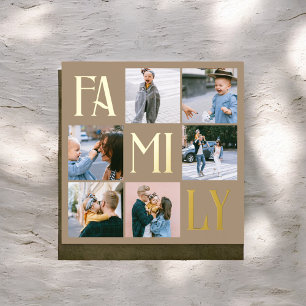 Impressions Dorure Famille Chic Multi Photo Beige