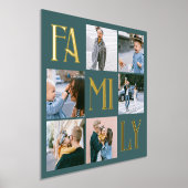 Impressions Dorure Famille Chic Multi Photo Sarcelle (Poser)