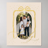 Impressions Dorure Family Script Classy Chic Christmas Bow Arch Photo (Recto)