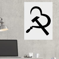 Faucille Et Marteau, Coeur, Amour, Communisme