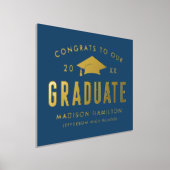 Impressions Dorure Félicitations à notre Graduated Navy Graduation Pa (Poser)