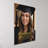 Impressions Dorure Félicitations Diplômé - Photo du Parti - Texte dan (Poser)