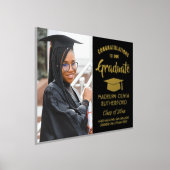 Impressions Dorure Félicitations Graduate One Photo Black & Real (Poser)