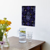 Impressions Dorure Felt violet look Hamsa main avec étoiles (Couchage (Cuisine))