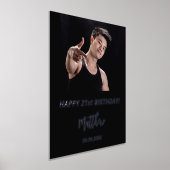 Impressions Dorure fête d'anniversaire noir argent parties scintillan (Poser)