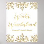 Impressions Dorure Fête des mariées d'hiver Gold Snowflake (Recto)