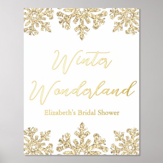 Impressions Dorure Fête des mariées d'hiver Gold Snowflake (Recto)