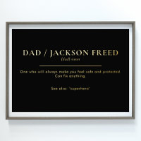 Fête des pères modifiée personnalisée DAD Gold