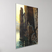 Impressions Dorure Fille de sirène de mer côtière dénudée et les dési (Poser)