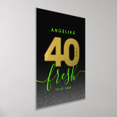 Impressions Dorure Fille moderne vert brillant 40 et frais (Poser)