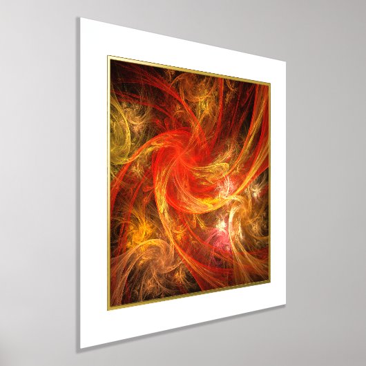 Impressions Dorure Firestorm Art Abstrait (Poser)