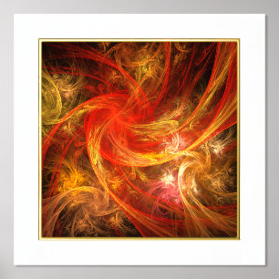 Impressions Dorure Firestorm Art Abstrait