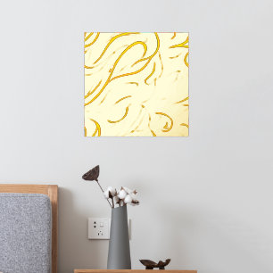 Impressions Dorure Flammes rouges bleues Abstraites