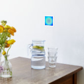 Impressions Dorure Fleur de la vie Symbole Mandala Or bleu (Couchage (Cuisine))