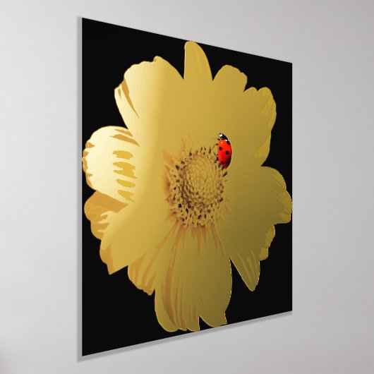 Impressions Dorure Fleur d'or avec Ladybug (Poser)