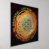 Impressions Dorure Fleur Symbole De Vie - Règles De Vie 1 (Poser)