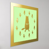 Impressions Dorure Fleurs de marmotte et de tulipe mignonnes (Poser)