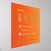 Impressions Dorure Flores d'automne Pile d'or Imprimer RSVP (Poser)