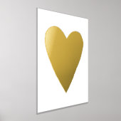 Impressions Dorure Foil Heart Valentine's Day Art Imprimer l'affiche (Poser)