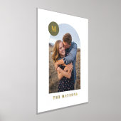 Impressions Dorure Fond Moderne Monogramme Armature Photo Art Imprime (Poser)