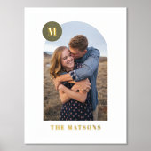 Impressions Dorure Fond Moderne Monogramme Armature Photo Art Imprime (Recto)