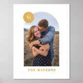 Impressions Dorure Fond Moderne Monogramme Armature Photo Art Imprime (Recto)