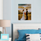 Impressions Dorure Forever design élégant superposition mariage photo (In situ (chambre))