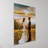 Impressions Dorure Forever design élégant superposition mariage photo (Poser)