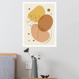 Impressions Dorure Formes bio affiche moderne 2