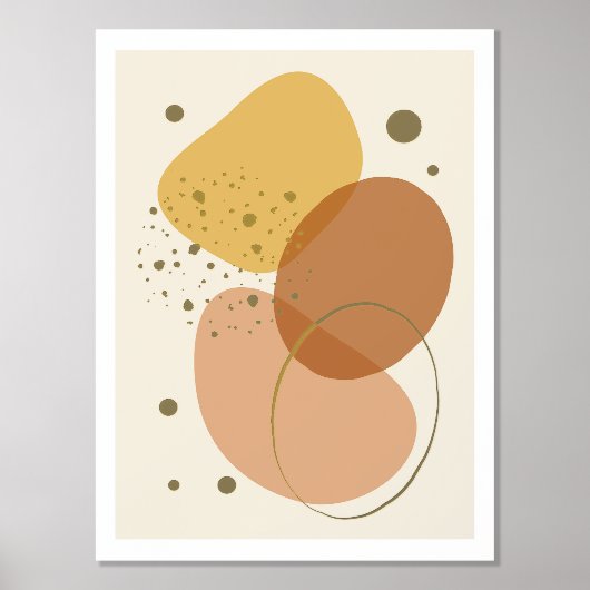 Impressions Dorure Formes bio affiche moderne 2 (Recto)