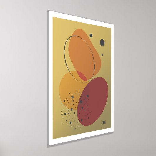 Impressions Dorure Formes bio affiche moderne 3 (Poser)