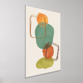 Impressions Dorure Formes orange Aquarelles dessinées à la main Art m (Poser)