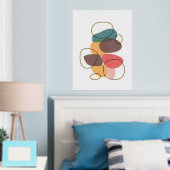 Impressions Dorure Formes orange Composition artistique (In situ (chambre))