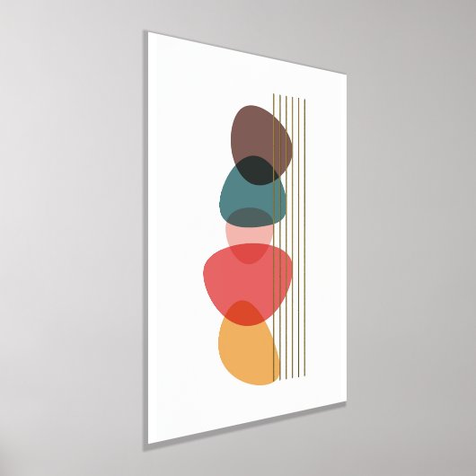 Impressions Dorure Formes orange Composition artistique moderne (Poser)