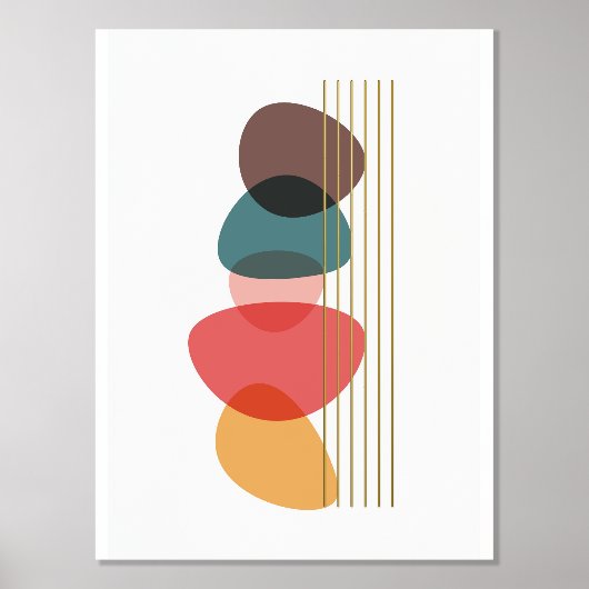 Impressions Dorure Formes orange Composition artistique moderne (Recto)