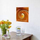 Impressions Dorure Fractale en spirale orange dorée abstraite avec ci (Couchage (Cuisine))