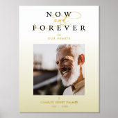 Impressions Dorure Funeral Golden Gradient Photo Whimsical Script (Recto)