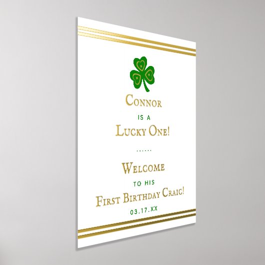 Impressions Dorure Gold Foil St. Patrick's Day 1er anniversaire (Poser)