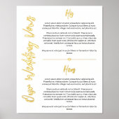 Impressions Dorure Gold Heart & Script Mariage Vows Keepsaké (Recto)