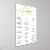 Impressions Dorure Gold Script Welcome Seize Chart N'importe quel évé (Poser)