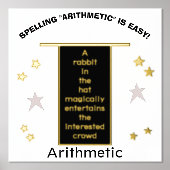 Impressions Dorure Gold Stars Magicien Casquette orthographe Arithmét (Recto)