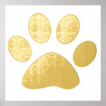 Impressions Dorure Grande Chambre Motif Empreinte de patte Living Déc<br><div class="desc">Conçu avec de mignons empreintes de pattes pour ceux qui aiment les animaux de compagnie!</div>