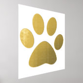 Impressions Dorure Grande Chambre Motif Empreinte de patte Living Déc (Poser)