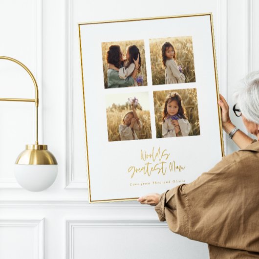Impressions Dorure Greatest Mum multi photo élégant