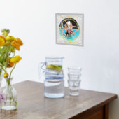 Impressions Dorure Happy Mothers Day Circle Photo Papier Frontière Fl (Couchage (Cuisine))