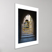 Impressions Dorure Hébreu Shalom Jérusalem Gold sur bleu (Poser)