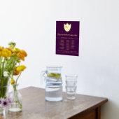 Impressions Dorure Heures d'ouverture de luxe Couleur personnalisée A (Couchage (Cuisine))